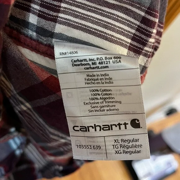 Men’s Carhartt Short Sleeved Button Down XL - Picture 3 of 5